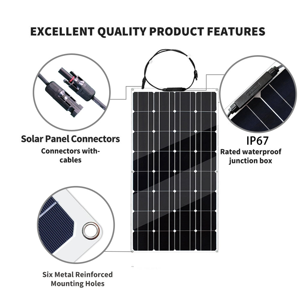Panel solar flexible 600W 100W 200W 300W 400W 500W