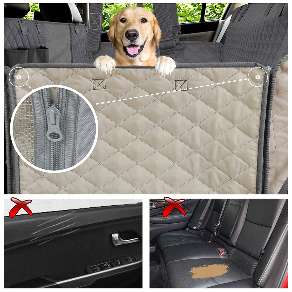 Protector para asiento de coche para perros impermeable
