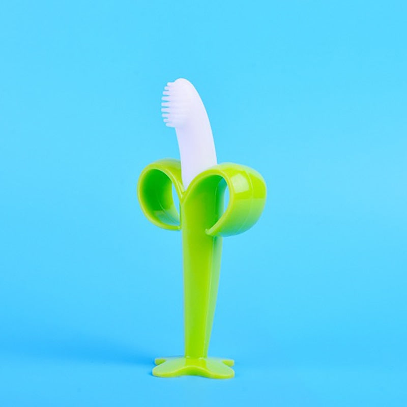 Cepillo de dientes de entrenamiento de silicona para bebé