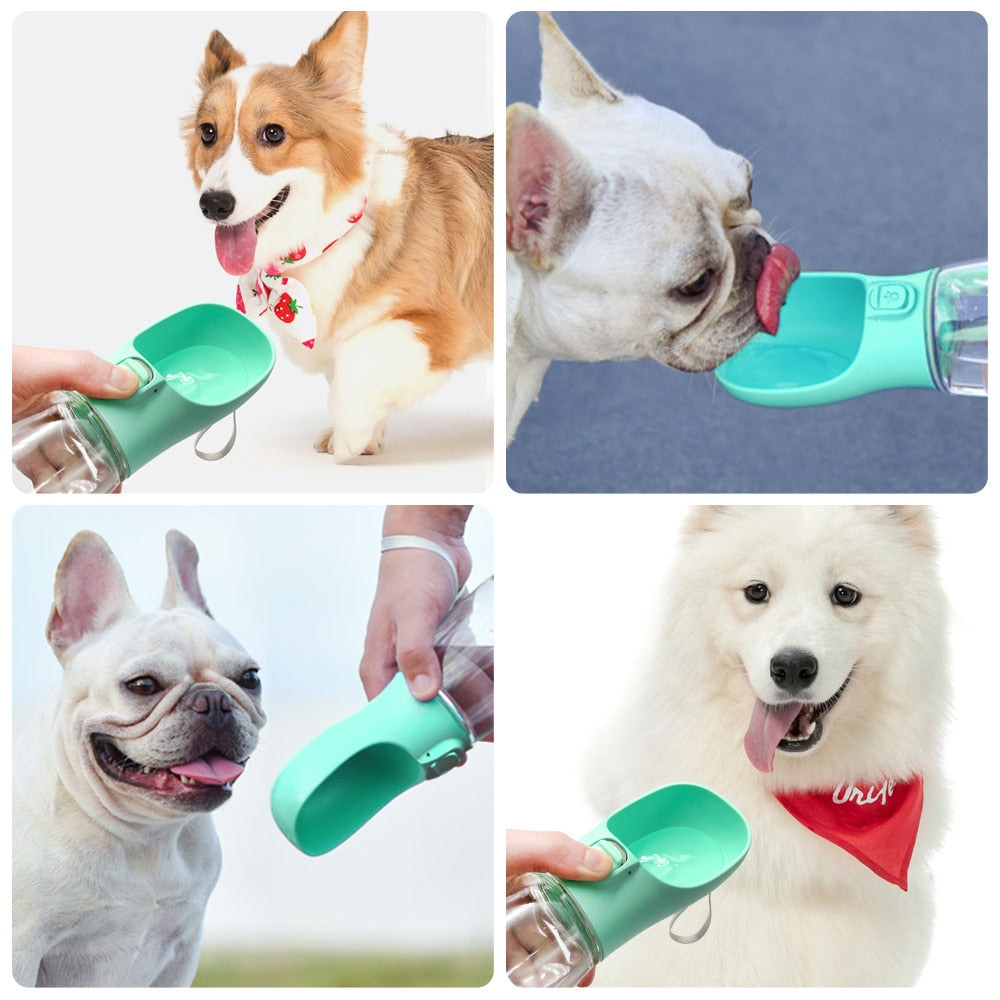 Botella de agua portátil para perros pequeños y grandes