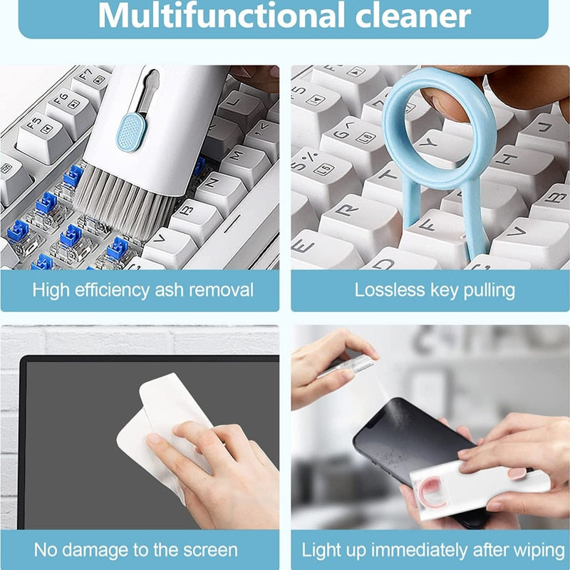 Kit de cepillo limpiador multifuncional, 7 en 1